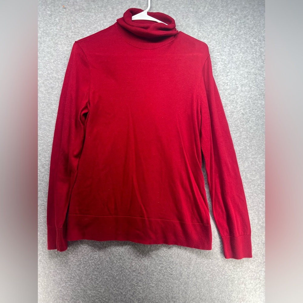 Chaps Vibrant Red Knit Sweater